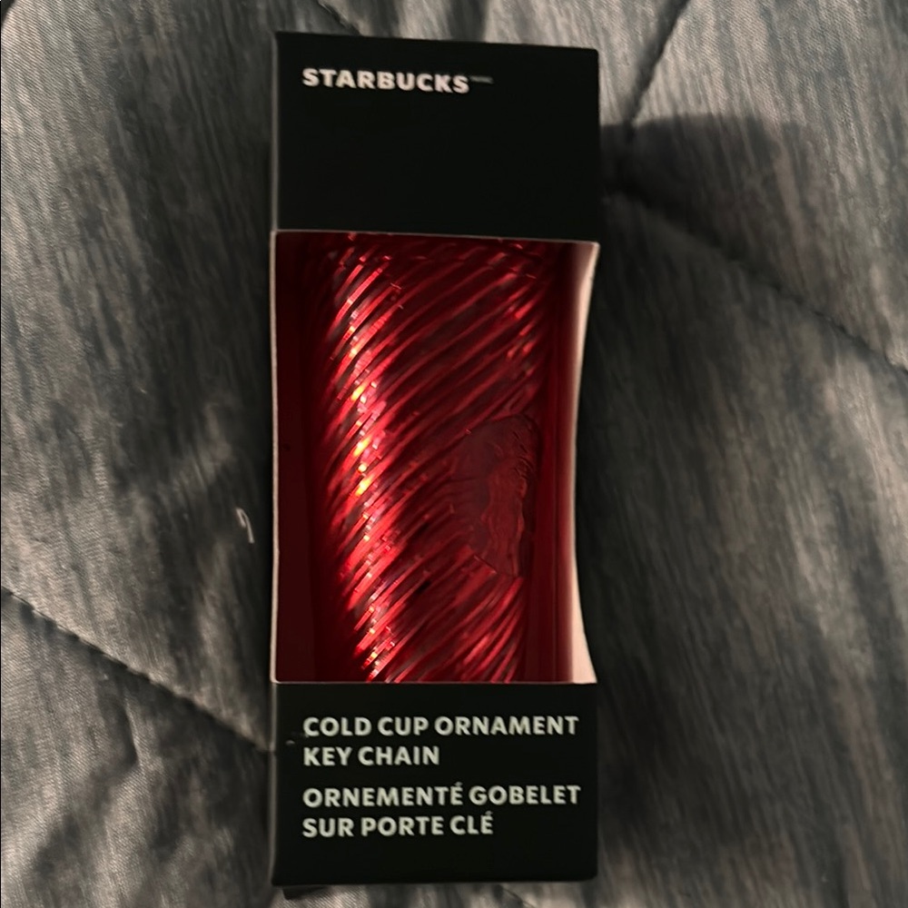 Starbucks Shiny Red Cold Cup Key Chain
